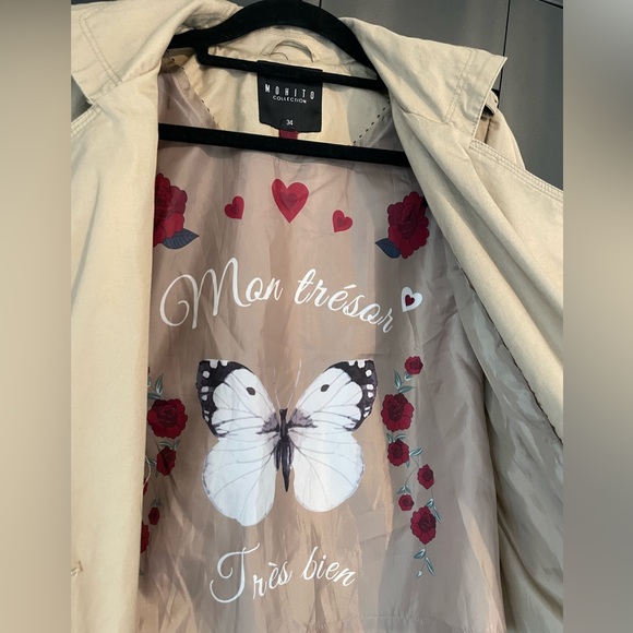 Mohito Collection Trench Coat, Size 34 - Picture 10 of 11